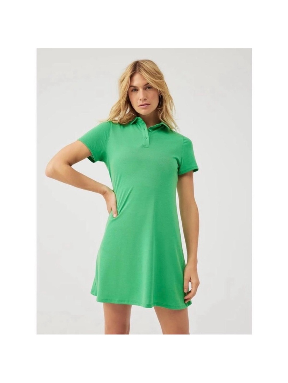 Outdoor Voices Birdie Polo Kelly Green Dress M